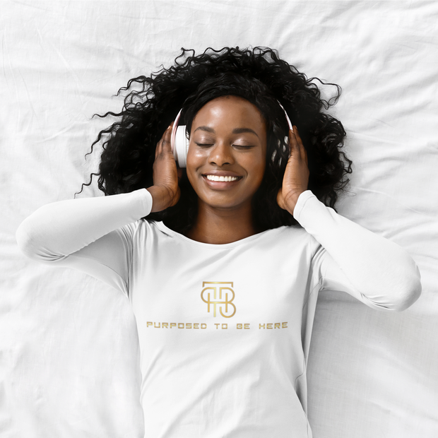 Black Unisex t-shirt - Purposed to be here